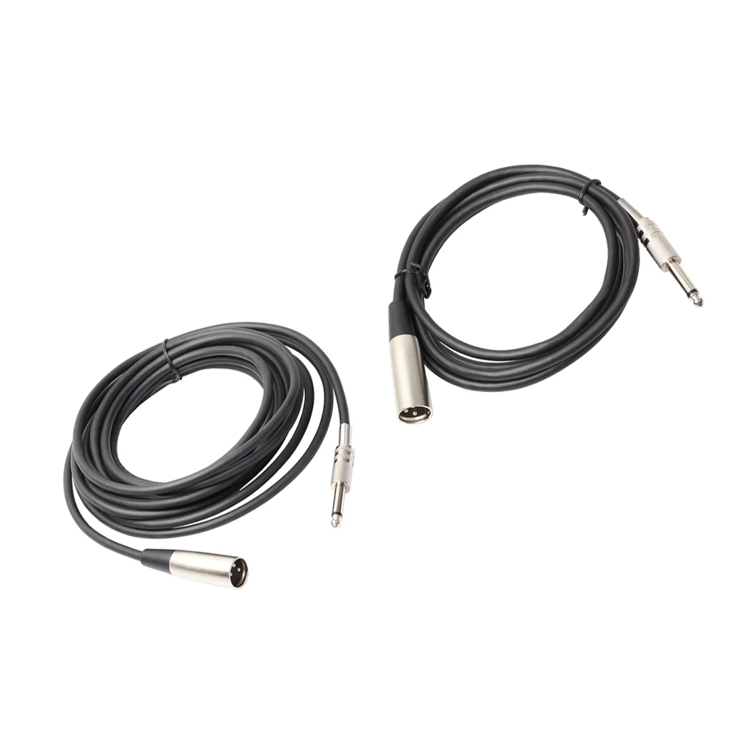 2шт XLR 3Pin штекер 6,35 мм аудио разъем микрофонный кабель для микрофона Studio Pro аудио
