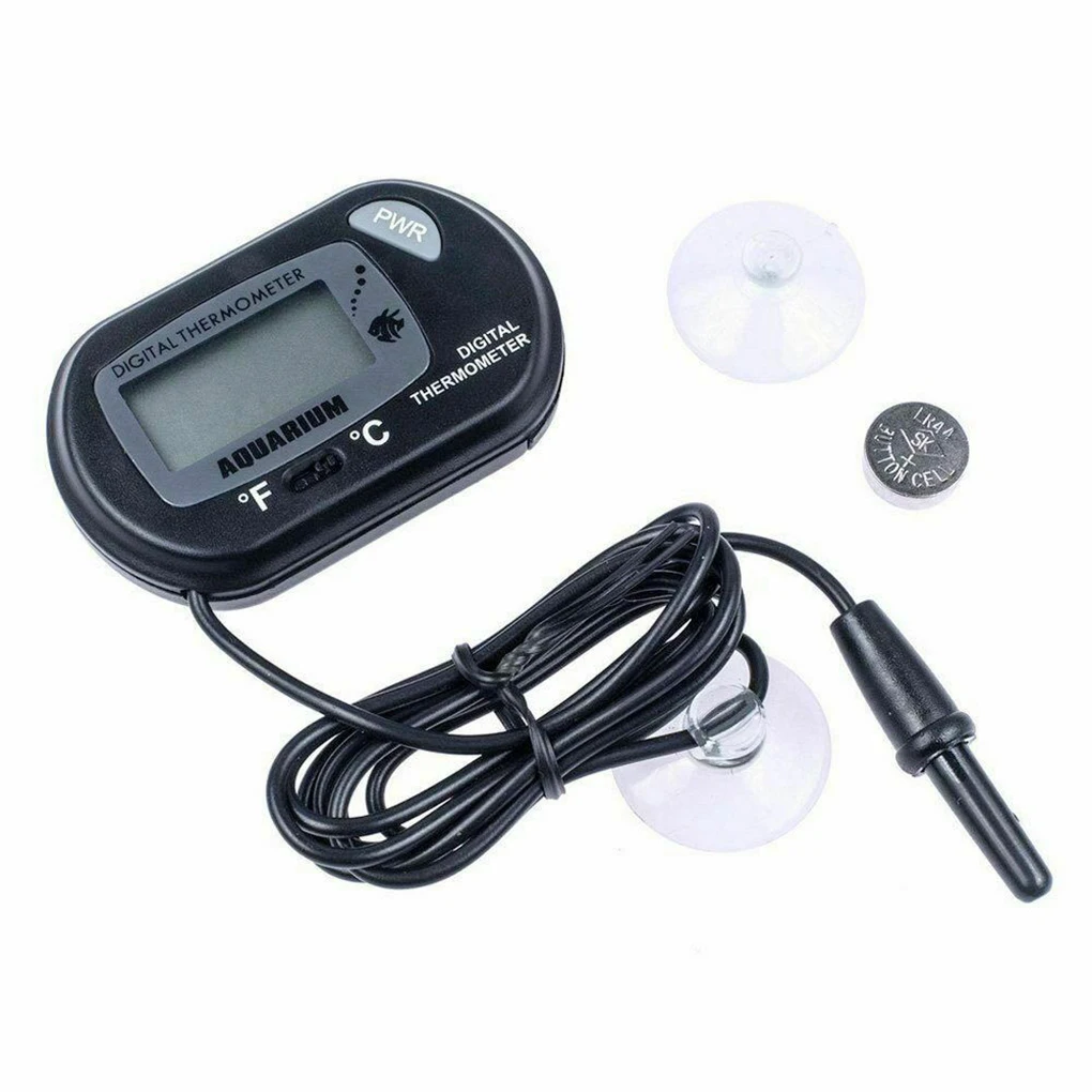 LCD Digital Aquarium Thermometer Fish Tank Water Temperature Meter Aquarium Temp Detector Fish Alarm Pet Supplies Tool Aquatic aquarium thermometer thermometer hygrometer digital temperature controller