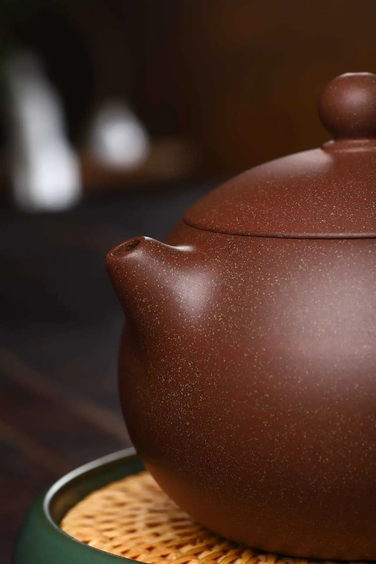 3008 Yixing Clay Teapot Raw Ore Peach Flower Mud Xi Shi Smoke Sweat Yixing Clay Teapot Tea Set 320 Ml