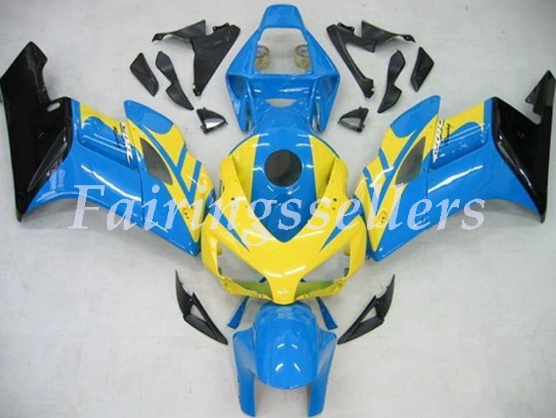 

(Injection mold) New ABS Full Fairing Kit 100% Fit For Honda CBR1000RR cbr1000 04 05 2004 2005 Fairings Blue Yellow