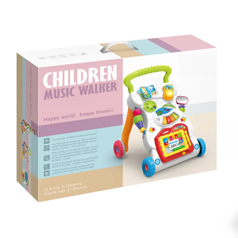 

Baby Walker Cart Baby Early Childhood Exercise Limb Multi-functional Baby Walker with Music Toy