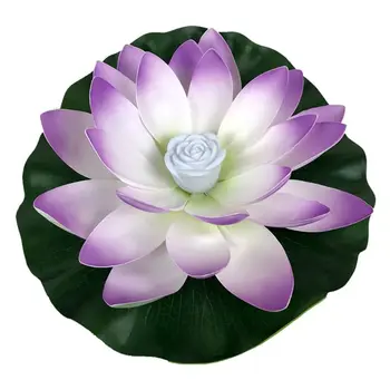 

10pcs Change Color Electronic lotus Lantern Light Floating Pool Decor Q0KF