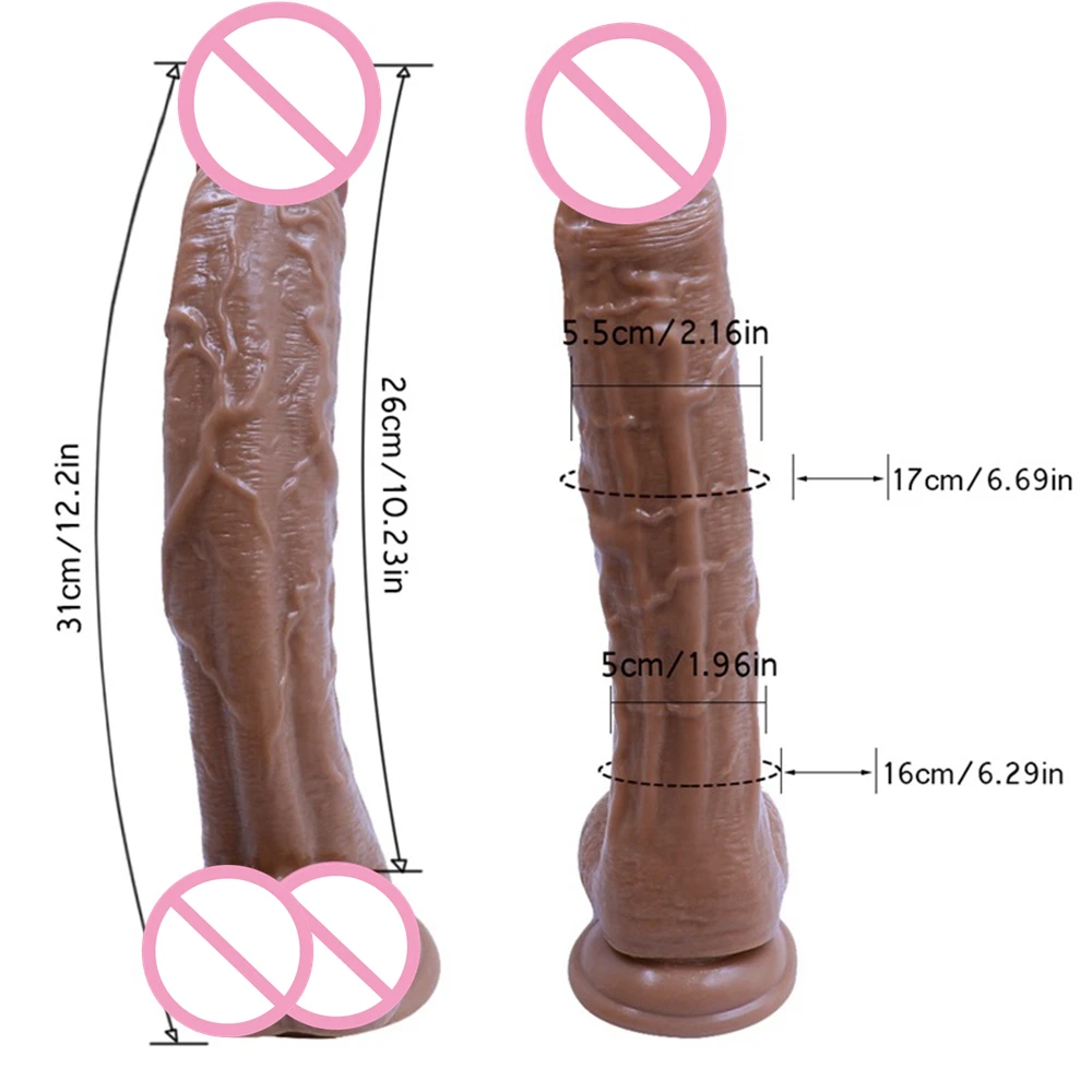 Большой фаллоимитатор на ощупь реалистичный мягкий жидкий силиконовый огромный