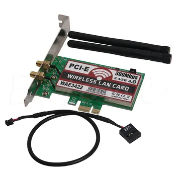 

Bluetooth 4.0 Dual-Band 300Mbps PCI-e PCI Express Card Network Wlan WiFi Adapter