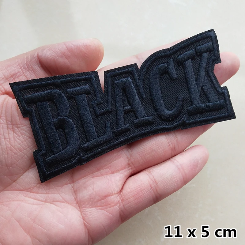 Fabric Patch Iron-on Patches Denim Patches Black 11x5 for Clothes, Pants,  Bags Hole Pack of 4 