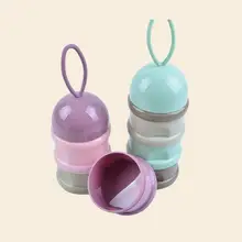 Портативный контейнер для детского питания коробка Эфирные злаки мультфильм молоко Бутылочки для присыпки дети формула контейнер для молока 3 слоя лягушка стиль