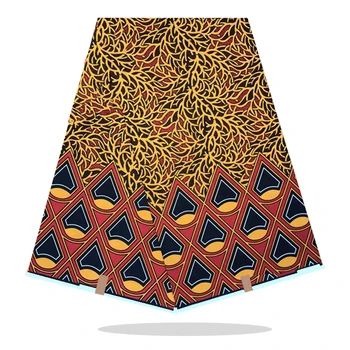 

Sewing Material Veritable High Quality Cotton Fabric 100%Breathable Nigerian Style Wax Prints Fabric By The Yards RV12-62