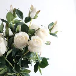 Для домашнего декора домашний настенный сад DIY декорации реквизит для фотосъемки искусственный шелк розы цветы поддельные цветок стебель