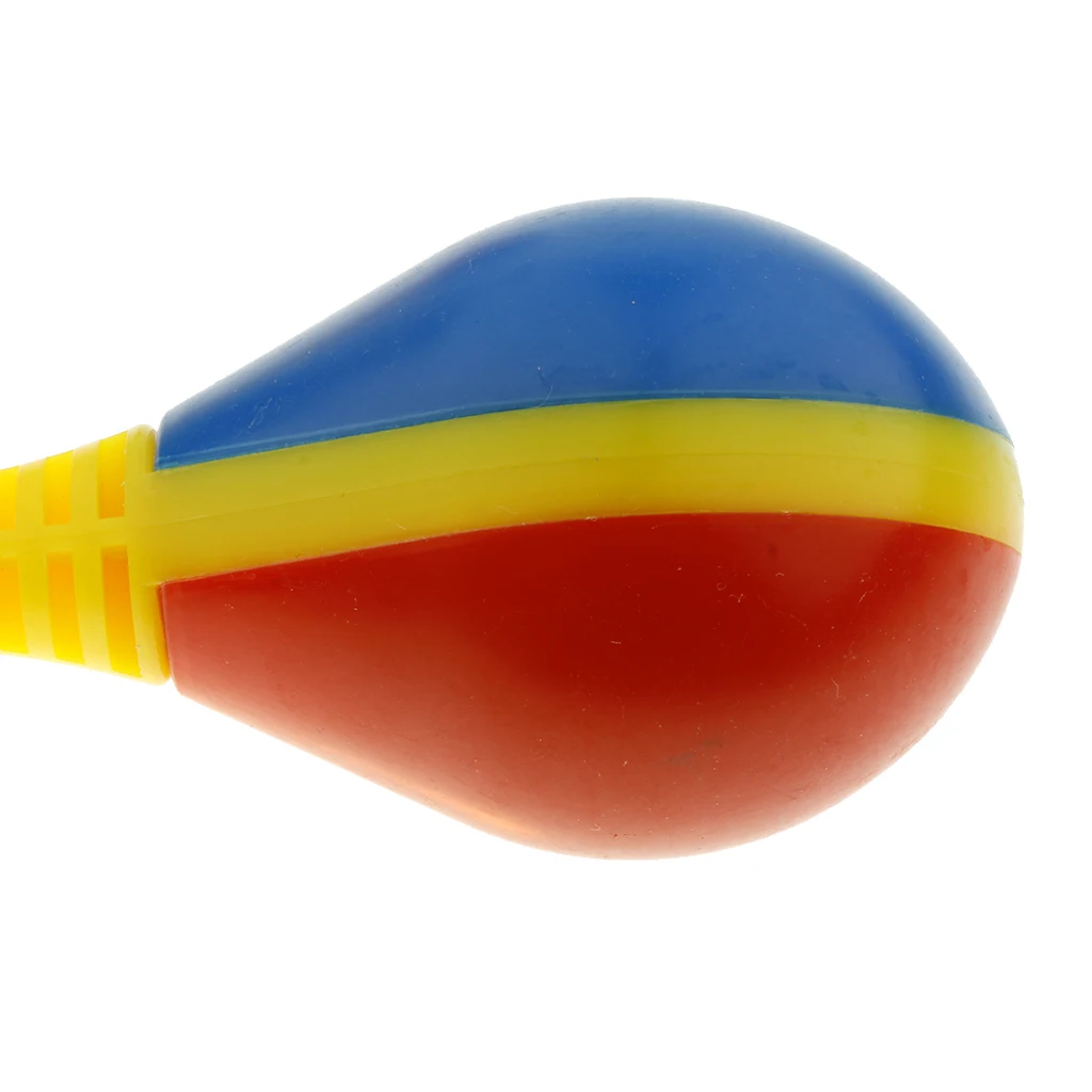 2pcs Plastic Maraca Sand Hammer Egg Shakers Percussion Instrument Gift Hand Shaker for Early Childhood Educational Toys