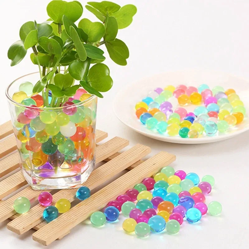 Crystal Soil Mud Hydrogel Gel Water Beads Children Toy Growing Up Water Balls Wedding Home Plant Decor Potted 50% 1000/5000pcs crystal soil mud toy crystal soil