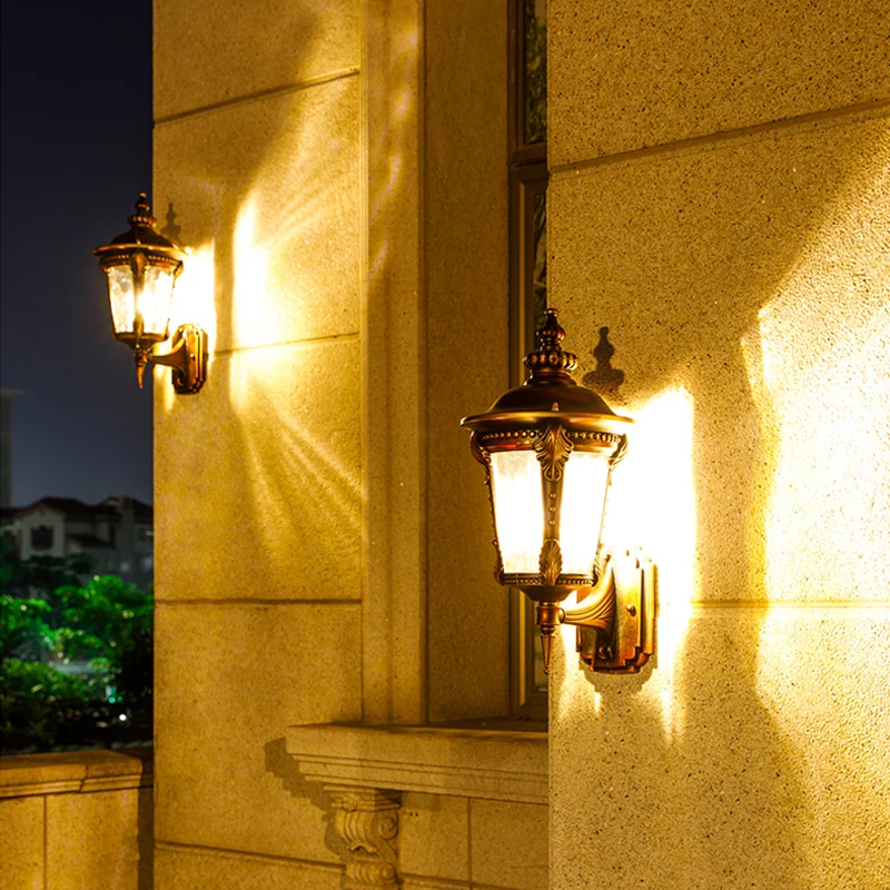 Уличный настенный светильник для сада, виллы, двери, светильник, Европейский светодиодный наружный светильник, балкон, снаружи, светодиодный настенный светильник, водонепроницаемый, уличный светильник ing
