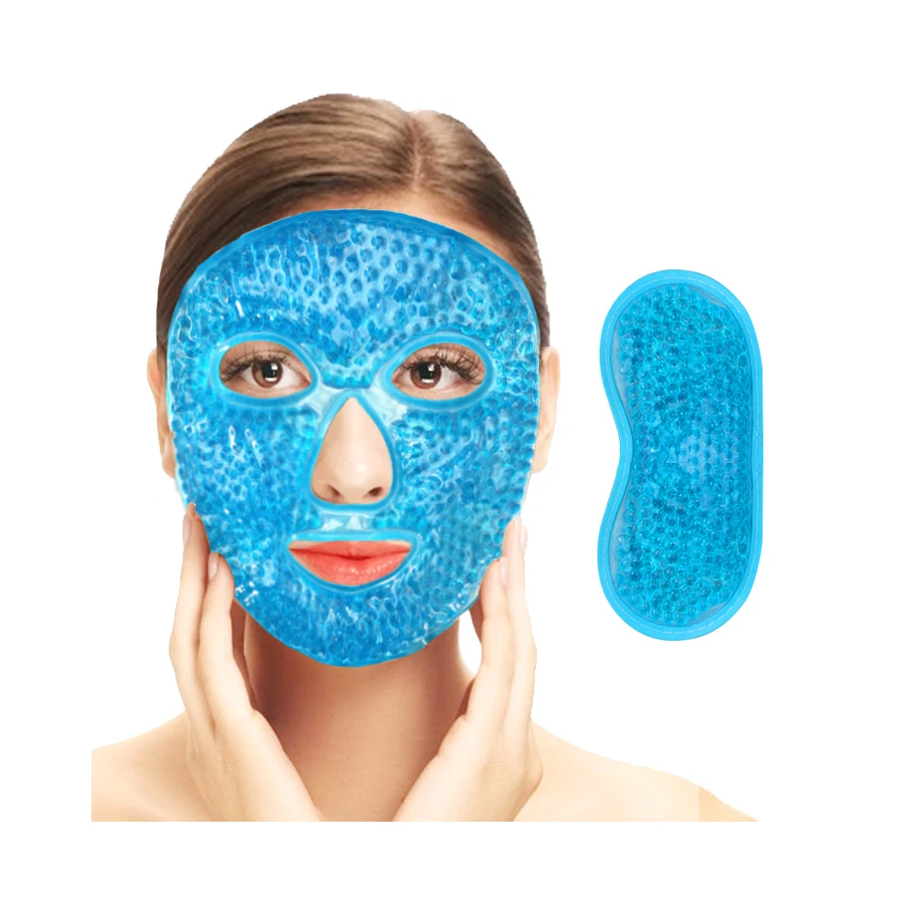 Ice Gel Eye Face Mask Hot Cold Therapy Sleep Mask For Migraines