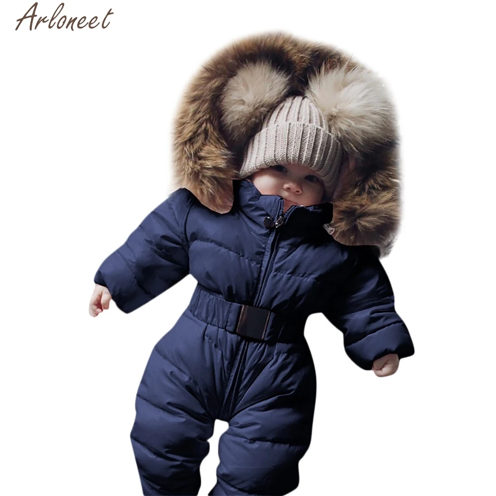 ARLONEET/ г. Зимний комбинезон для маленьких мальчиков и девочек; однотонное зимнее пальто для новорожденных; Carter; Одежда для новорожденных 0-12 месяцев; пальто для малышей