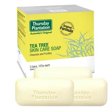 Thursday Plantation чайное мыло с изображением дерева 3 шт* 125 г предложение для удаления нарастания масла и грязи для всех типов кожи