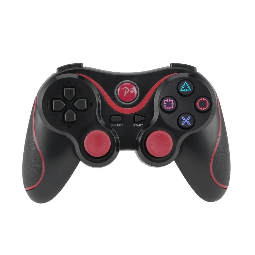 Беспроводной Bluetooth Джойстик коврик игровой консоли контроллер для Playstation PS3 Универсальный геймер домашнее игровое устройство - Цвет: RED