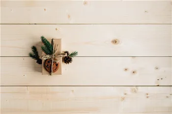 

Vinyl Custom Christmas Photography Backdrops Prop flower and Wood Planks theme Photo Studio Background Q191027-44