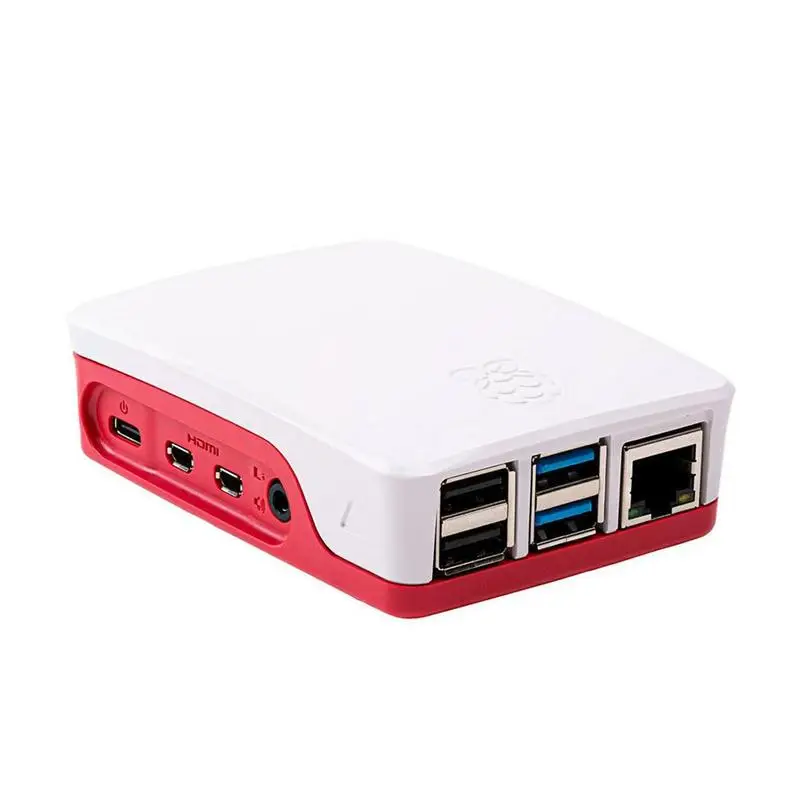 Pi4 чехол для использования с Raspberry Pi 4 красный и белый цвета Высокое качество Abs Материал красивый пылезащитный
