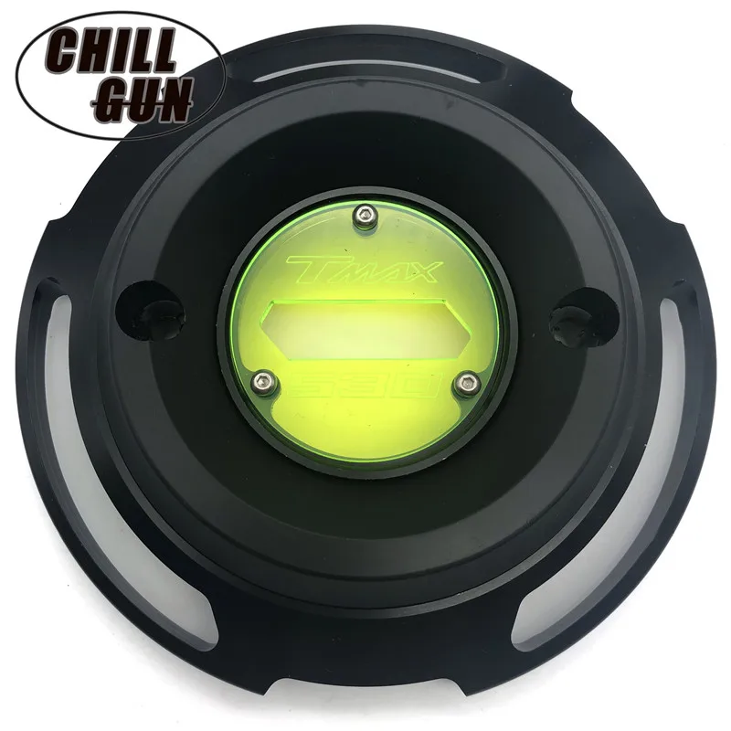 black Motorcycle Engine Stator Cover Protective Cover Decorative Cover For Yamaha T-max 530 TMAX530 TMAX 530 SX DX - Цвет: black