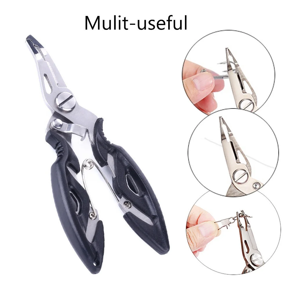 Fishing Tongs Scissors Lure Cutting Fish and Braid Line Hook Pliers Knife Bait Remover Tackle Tools Multifunction Scissors