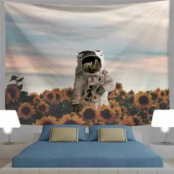 

HOT Spaceman Astronaut Wall Hanging Tapestry Hippie Psychedelic Polyestry Printed Tapestries Beach Throw Blanket Home Decoration