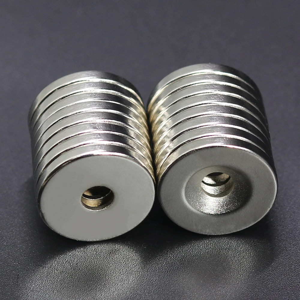 5/10/20Pcs 20x3-5 Neodymium Magnet 20mm x 3mm Hole 5mm NdFeB N35 Round Super Powerful Strong Permanent Magnetic imanes Disc