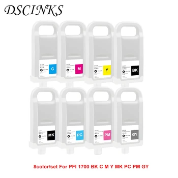 

8Color set PFI 1700 Empty refillable cartridge for Canon Pro 2000 4000 4000s 6000 6000s printer with PFI 71700 chip