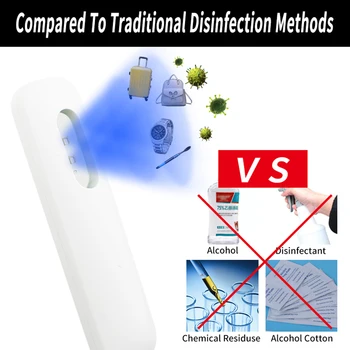 

Portable UV LED Sterilization Light Stick Home Travel Handheld Disinfection Lamp for Home Sterilizer Disinfection Deodor