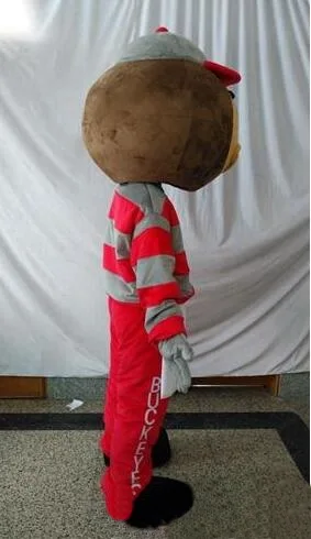 Ohio State Buckeyes Брут талисмана ohio state Брут костюм buckeye взрослых спортивные талисманы букет невесты на свадьбе, маскарадный костюм, расшитый