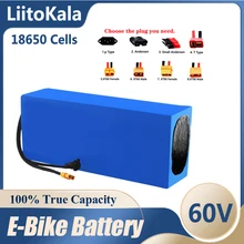 Liitokala 60V E-Bike Batterij 60V 20ah 25ah 30ah 15ah 40ah 18650 Batterij Bike Conversie Kit bafang High Power Bescherming