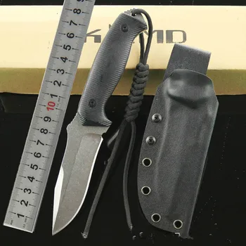 

Explosion models sold Straight Fixed Blade Knife D2 58HRC G10Handle Outdoor Camping Hunting Survival Pocket Military EDC Tools K