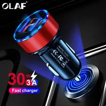 Универсальное автомобильное зарядное устройство с двумя usb-портами 3,1 А, светодиодный дисплей, автомобильное зарядное устройство для мобильного телефона Xiaomi, samsung S8, iPhone 6, 6s, 7, 8 Plus, планшет