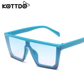 

KOTTDO Classic Square Sunglasses Girls Boys Colorful Mirror Children Kids Sunglass Gradient Pink Lens Child Sun Glasses UV400