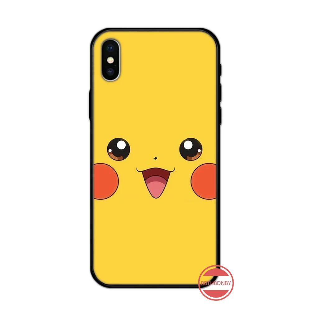 Забавный милый чехол для телефона Pokemons Ball pikachu iphone 5 5S 5c se 6 6s 7 8 plus x xs xr 11 pro