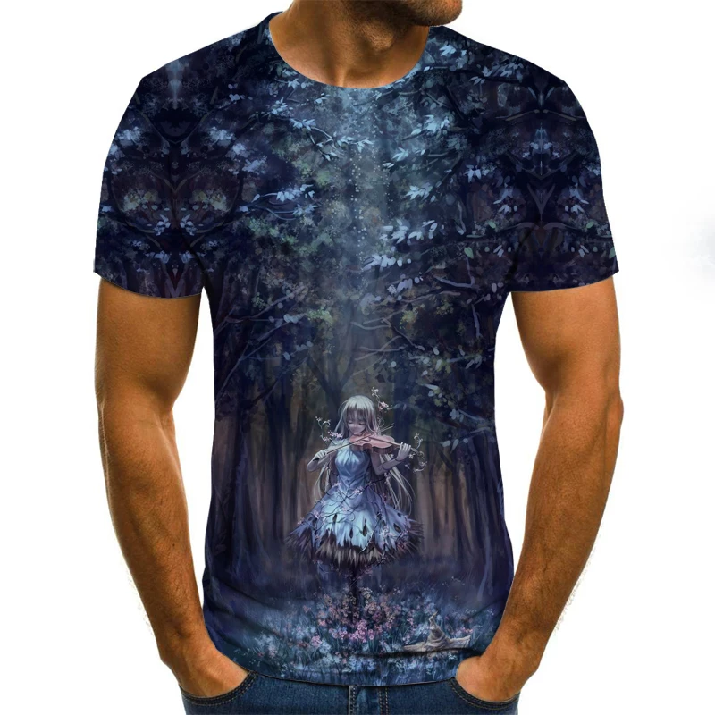 

2020 Summer Fashion T -Shirt Men 'S Women 'S Sweatshirt 3d Print Short Sleeve Hip Hop Top Fashion Pullover O -Neck T-shirt