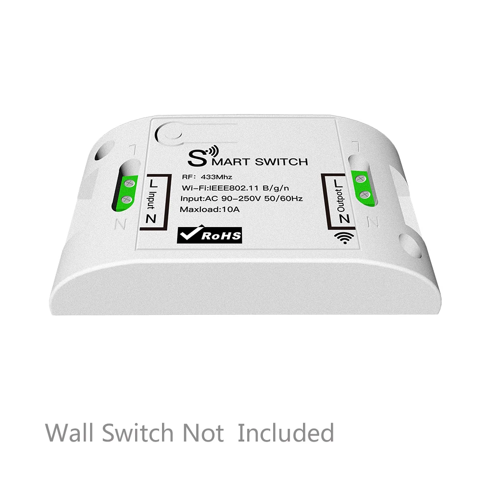Receiver Wifi беспроводной пульт дистанционного управления смарт-переключатель настенная панель передатчик, приложение Smart Life/Tuya работает с Alexa Google Home RF433Mhz - Цвет: Receiver
