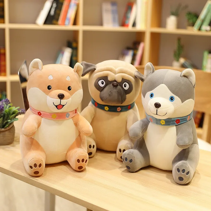 35/45/55 см Лидер продаж Kawaii Косплей SHiba/Хаски/мопса мягкие игрушки милые большие собаки плюшевые куклы хорошее качество подарок на день рождения для Для детей