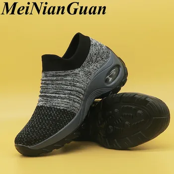 

Hot Sale Sport Shoes Woman Breathable Female Sneakers Air Cushion Sport Woman Soft Running Shoes Ladies Slip on Women Shoes H3