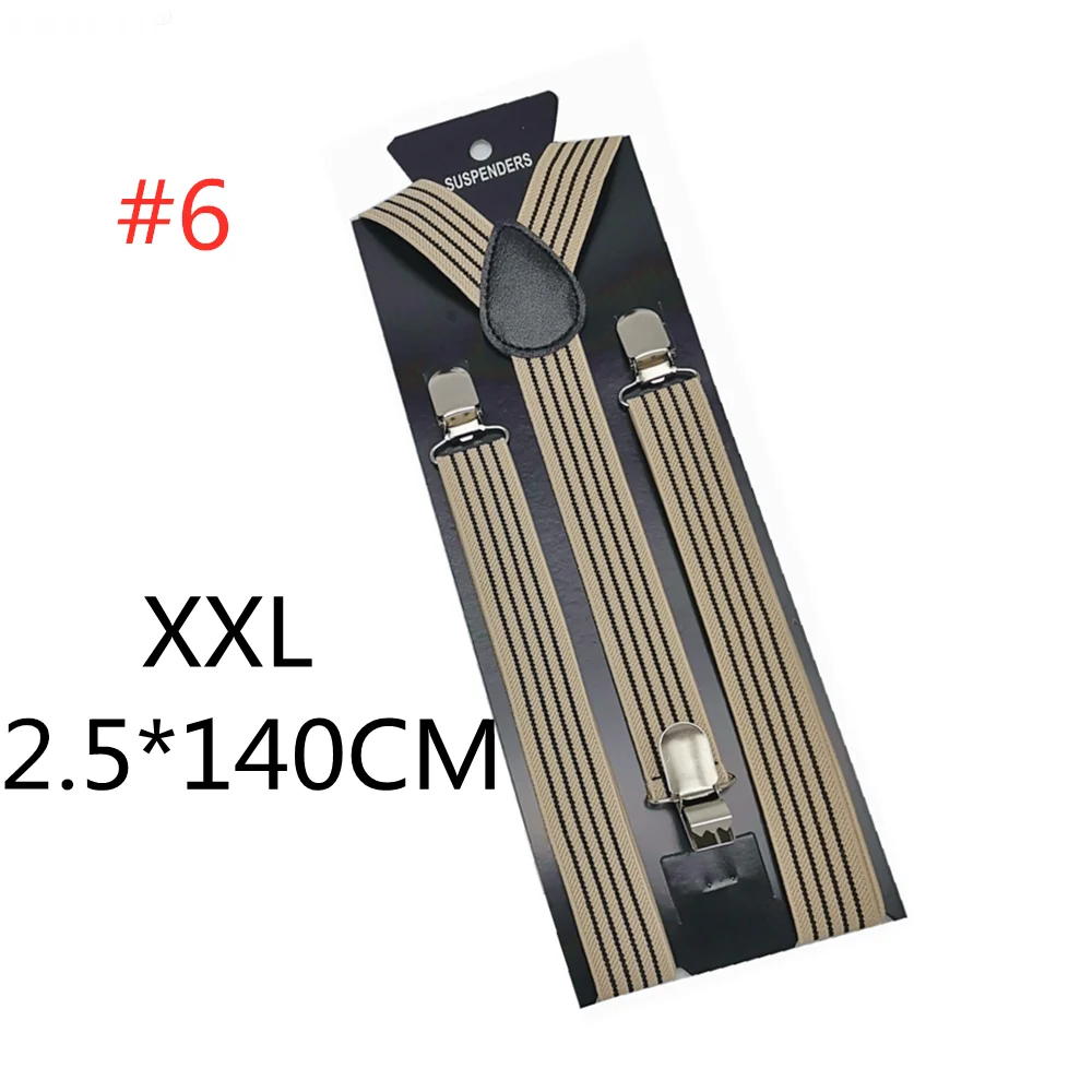 Color 6-140cm Новинка; подтяжки для мужчин, женщин, мальчиков и девочек; цвет красный, белый, Радужный; разноцветные подтяжки в полоску; подтяжки для взрослых и детей; Y-back; подтяжки - Цвет: Color 6-140cm