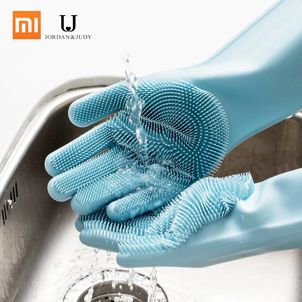 

XIAOMI Magic Silicone Cleaning Gloves Kitchen Foaming Heat Insulation Gloves Pot Pan Oven Mittens Cooking Gloves