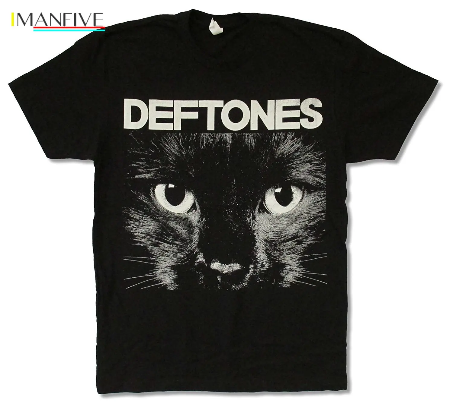 Новинка Deftones &quotСфинкс&quot Котенок рок группа Мужская черная футболка Размер Print