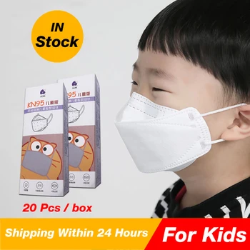 

20 Pcs Box Student face mask with 4 layers for 3-10 years old Children mask boy and girl breathable mask fast delivery