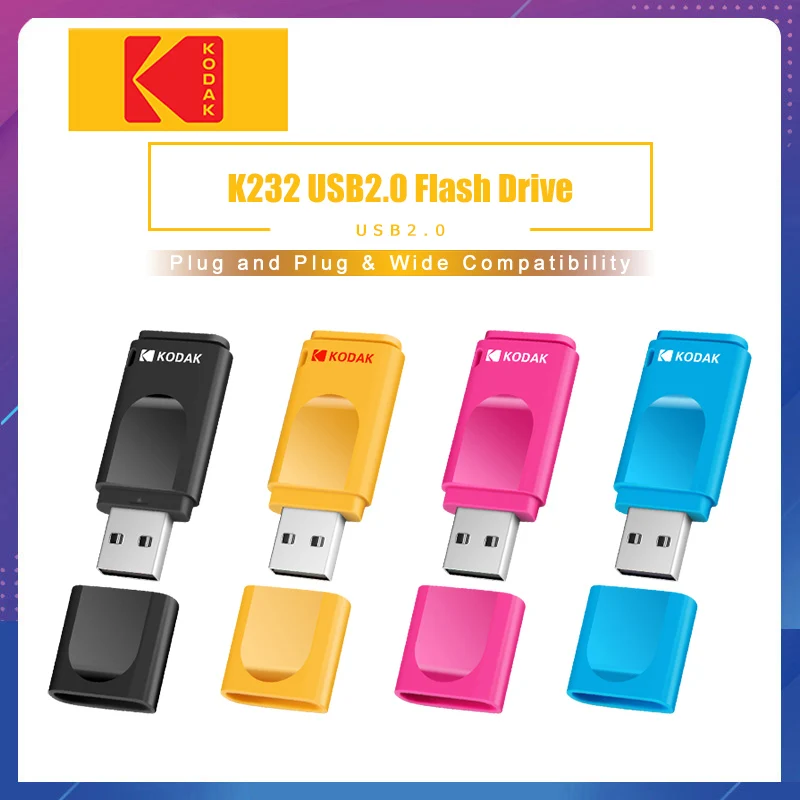 Kodak K232 16 ГБ 32 ГБ 64 ГБ USB2.0 флеш-накопители 128 ГБ флеш-накопитель USB флеш-накопитель U диск мини флеш-накопитель флешки флеш-диск