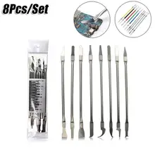 Conjunto de ferramentas finas para remover para o telefone móvel computador portátil chip reparação 8 em 1 ic chip reparação