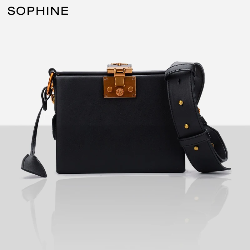 

Fashion luxury vintage women box bag corssbody handbag messenger bags cowhide leather brand designer style
