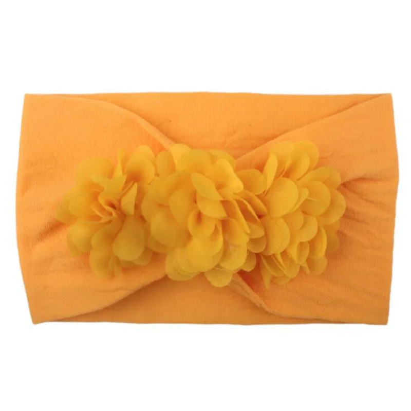 Elegant Big Bow Baby Headband - Solid Color Elastic Hair Accessory