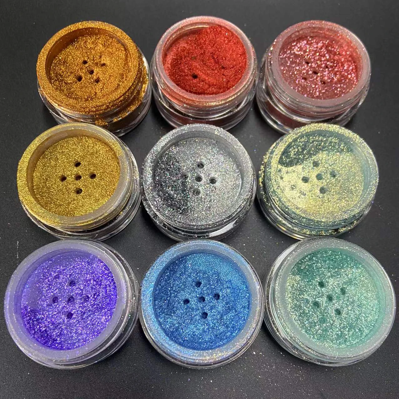 Cosmetic Grade High Gloss White Gold Shimmer Highlighter Loose Powder For Face Body Makeup Lipgloss Eyeshadow Nails Resin mica powder luminous pigment