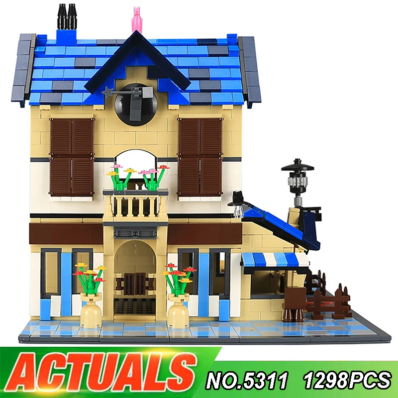 1298Pcs Villa House Architecture Building Blocks Educational DIY Toys Gift Kids 