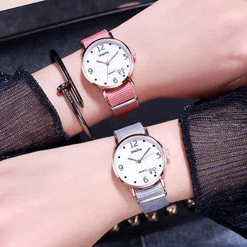

Nylon Watch Band Women Watches Band Small Dial 32mm Date Fashion Ladies Wrist Bracelet Watch Strap Cute Girl Hour Luxury Brand