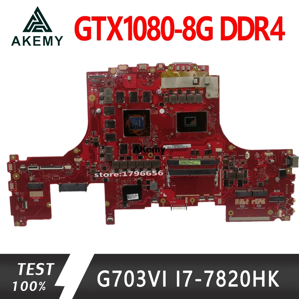 G703VI Moederbord Voor Asus Rog G703VI Laptop G703 G703VI-XH74K Cpu: I7-7820HK Gpu: GTX1080 DDR4 69N12LM12B05 100% Test G703VI Moederbord Voor Asus Rog G703VI Laptop G703 G703VI-XH74K Cpu: I7-7820HK Gpu: GTX1080 DDR4 69N12LM12B05 100% Test