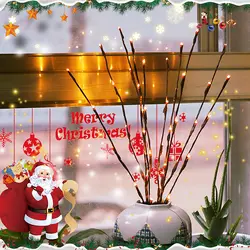 20 лампы светодиодный запасами ивовых деревьев светильник-ветка натуральный высокий Рождественская Ваза Наполнитель запасами ивовых